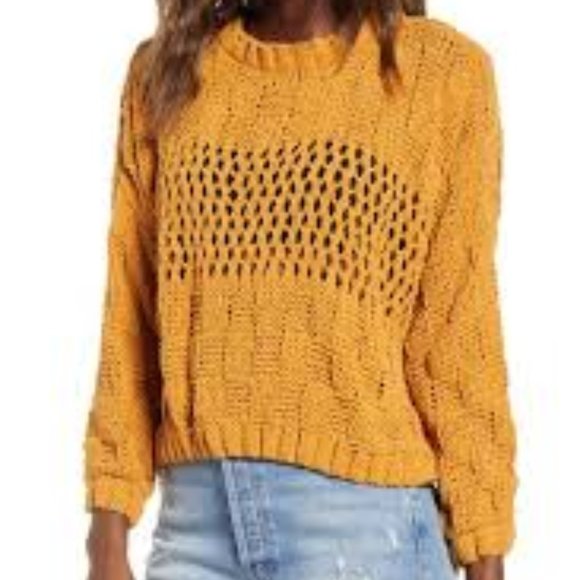 Billabong Sweaters - Billabong Onward We Go Chenille Sweater L 382